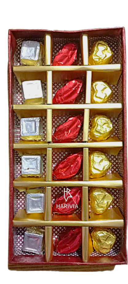 Harivia Chocolate Valentine Edition Chocolate Bar and Rose Teddy Gift Set